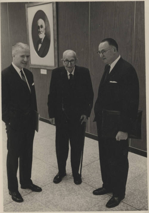 Senator Carl Hayden with two officials