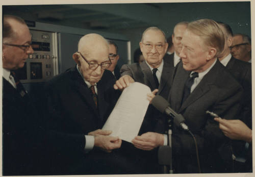 Carl Hayden receives award amid group