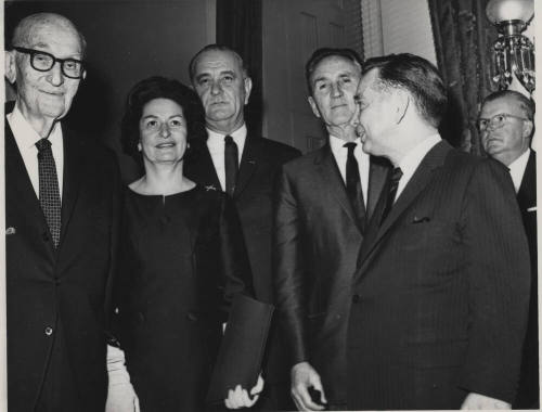 Senator Hayden with Lynden and Lady Bird Johnson
