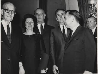 Senator Hayden with Lynden and Lady Bird Johnson
