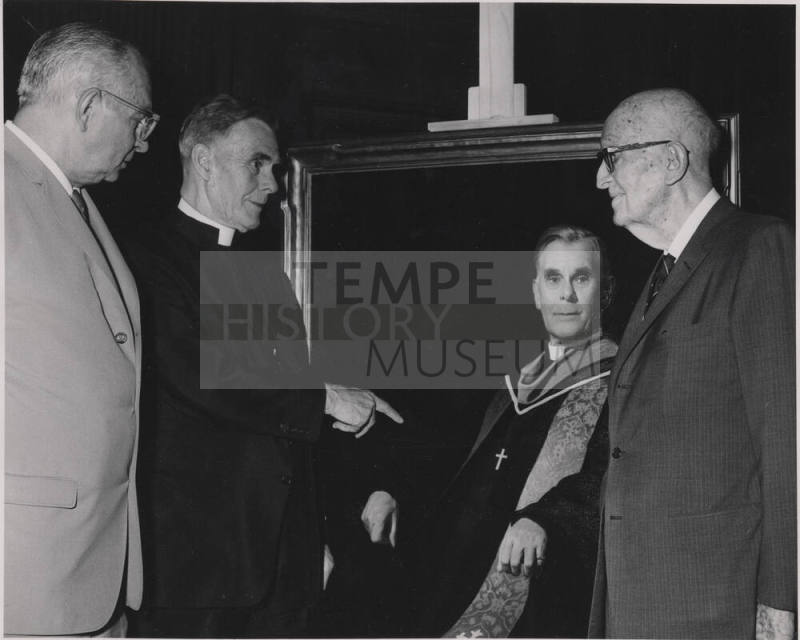 Carl Hayden with a man of the cloth.