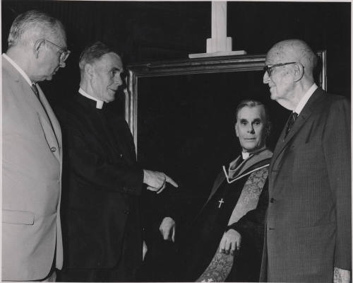 Carl Hayden with a man of the cloth.