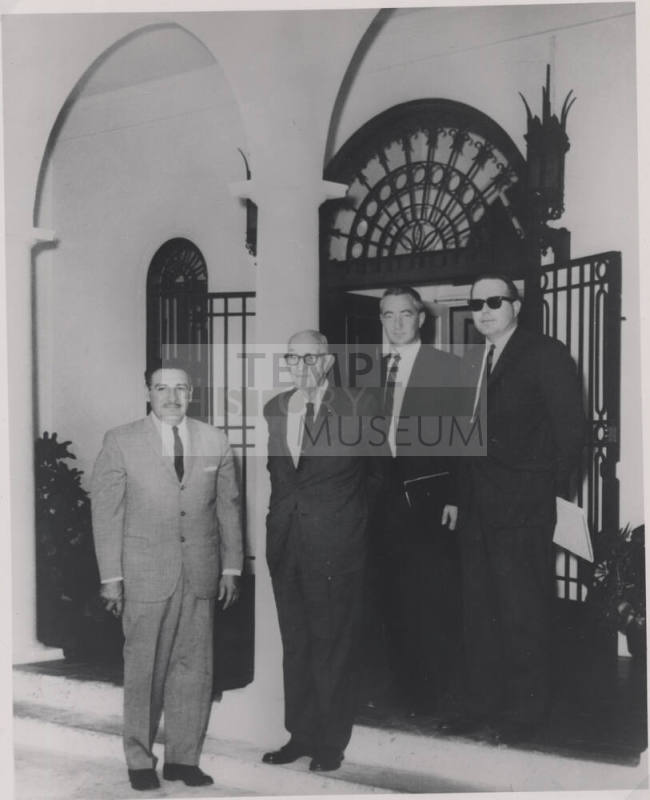 Group of four men including Carl Hayden and Raul Castro