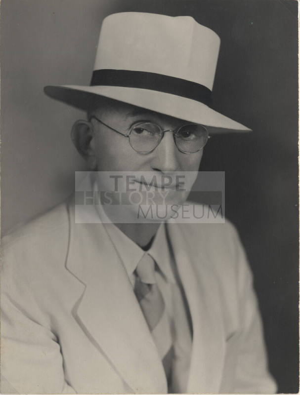 Senator Carl Hayden in White Suit and Hat