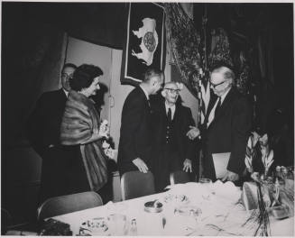 Senator Hayden attending dinner with officials