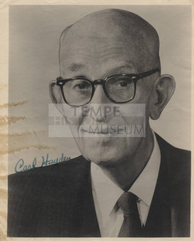 Signed Portrait of Senator Carl Hayden