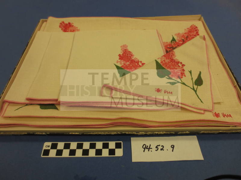 Placemats (4), Napkins (4), And Box