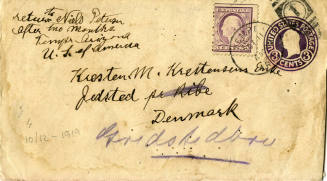 Evelope from Niels Petersen letter