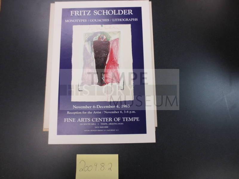 Fritz Scholder Art at Fine Arts Center of Tempe poster