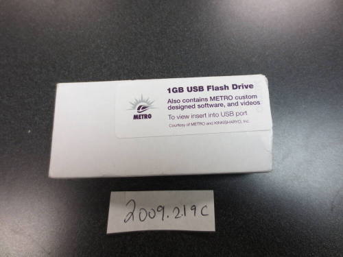 Metro USB Flash Drive with custom software and video