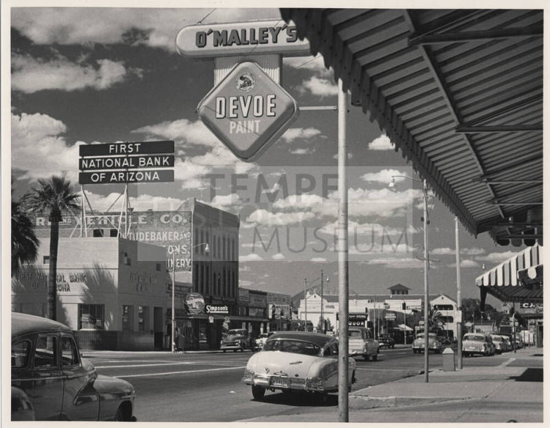 Downtown Tempe Photographic Print circa 1952