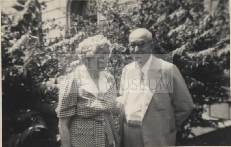 Carl Hayden and Nana in a Garden