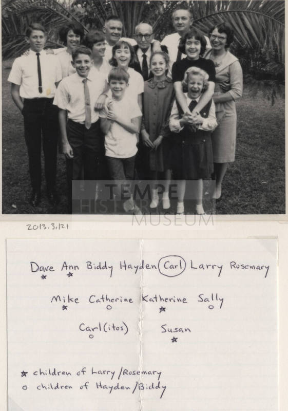 Carl Hayden with Family