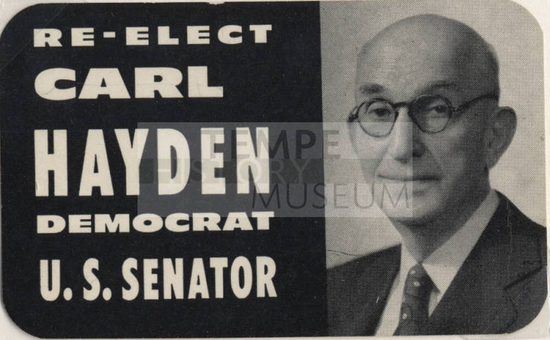 Carl Hayden Campaign Card