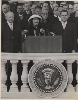 Marian Anderson Signs at Eisenhower's Inauguration