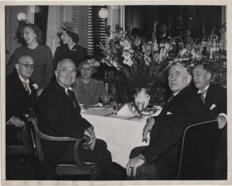 Carl Hayden sits at Dinner Table