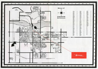 Arizona Bank Advertising brochure with Tempe, Arizona Map