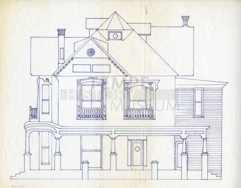Niels Petersen House line drawing