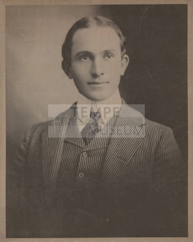 Portrait of a Young Carl Hayden at Stanford