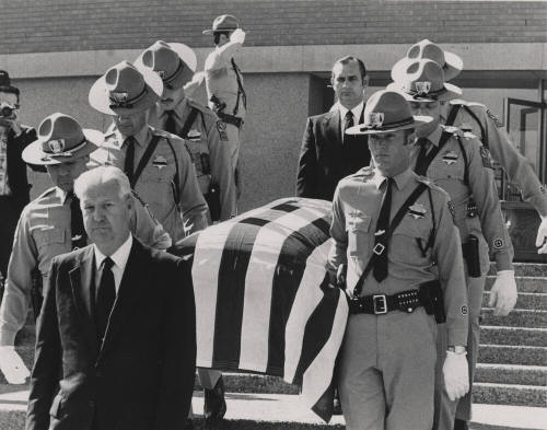 G. Homer Burham at the Funeral of Carl Hayden
