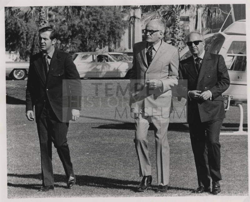 Barry Goldwater leaving Helicopter