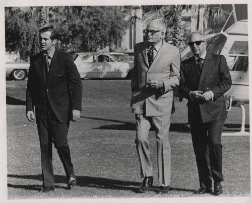 Barry Goldwater leaving Helicopter
