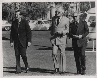 Barry Goldwater leaving Helicopter