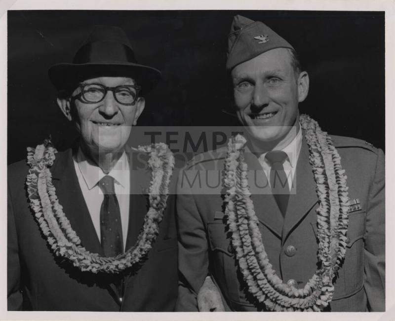 Senator Carl Hayden and Air Force Official