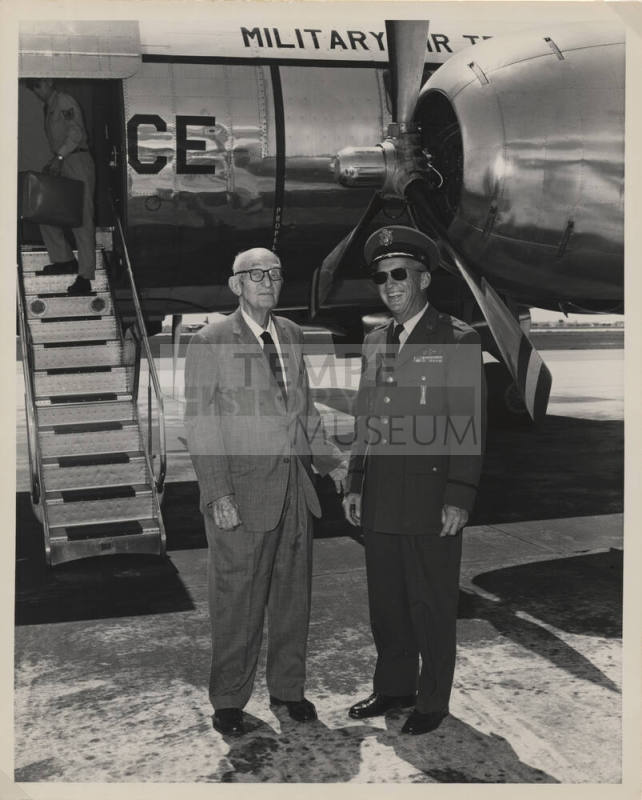 Senator Carl Hayden with General Davis