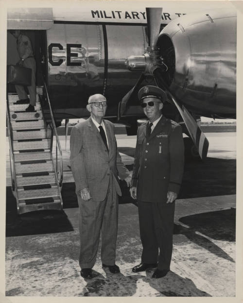 Senator Carl Hayden with General Davis