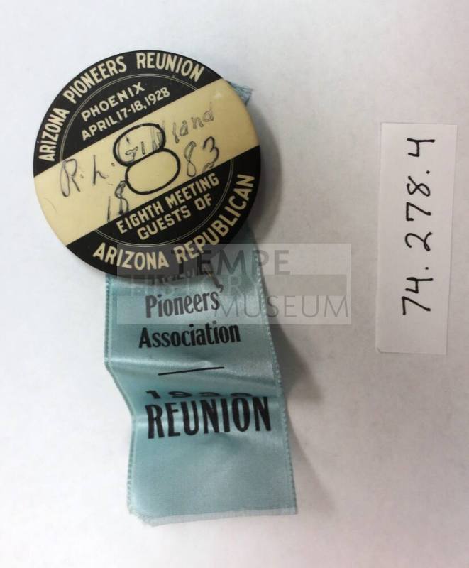 Arizona Pioneers Reunion button