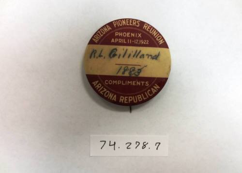 Arizona Pioneers Reunion button