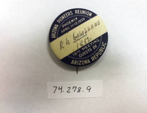 Arizona Pioneers Reunion button