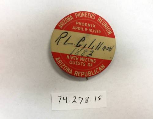 Arizona Pioneers Reunion button