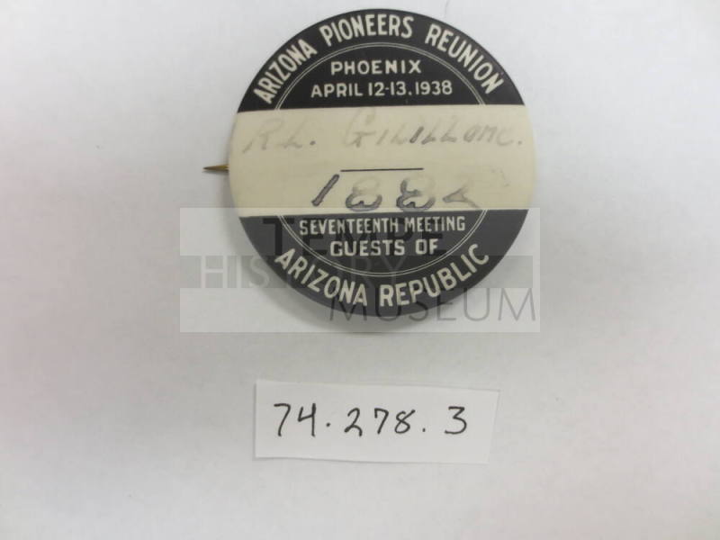 Arizona Pioneers Reunion button