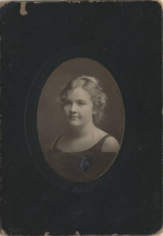 Sallie Hayden in an Evening Dress