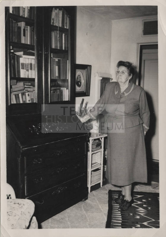 Sallie Hayden by Desk with Secretary Top