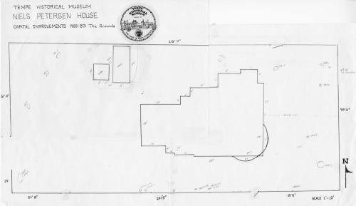 Drawing of Niels Petersen House - Capital Improvements 1985-87