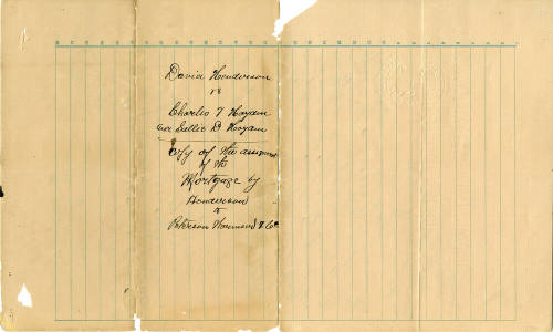 David Henderson vs. Carl T. Hayden and Sallie D. Hayden - Copy of the Assignment fo the Mortgage by Henderson and Peterson Wormser