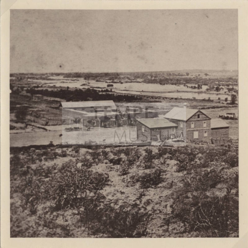 Aerial View of Hayden Flour Mills and La Casa Vieja