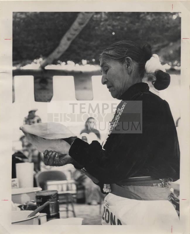 Navajo Woman Making Fried Bread