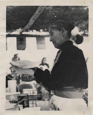 Navajo Woman Making Fried Bread