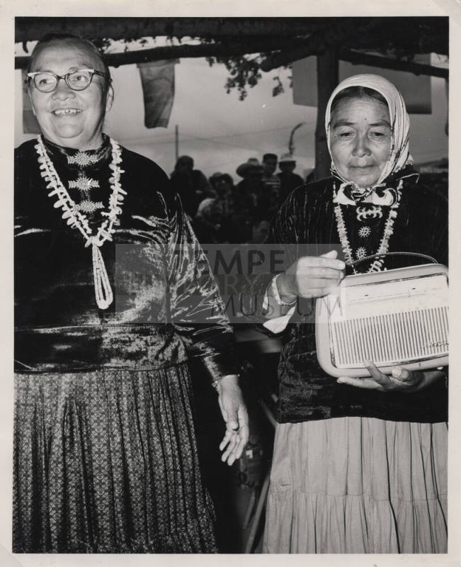 Annie Wauneba and an Unidentified Navajo Woman