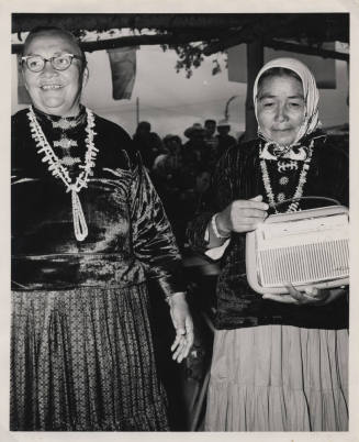 Annie Wauneba and an Unidentified Navajo Woman