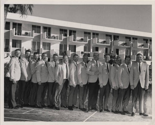 Larry Hayden with Twelve Men from the Retail Grocers Association
