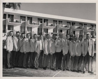Larry Hayden with Twelve Men from the Retail Grocers Association