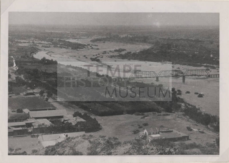 Aerial View of Arizona Landscape - west Tempe & Hayden House