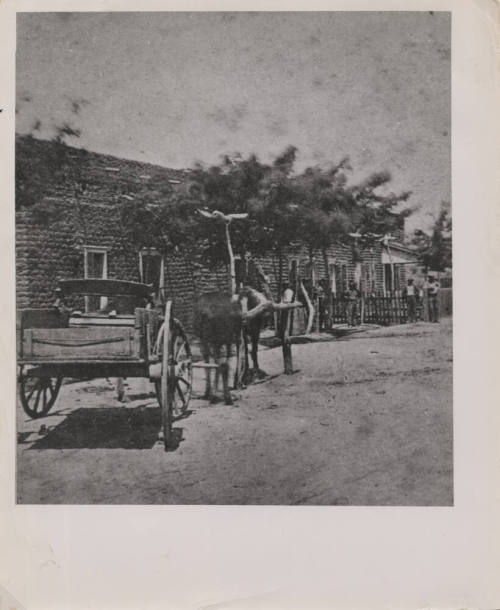 Wagon Outside La Casa Vieja