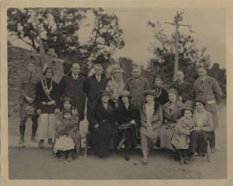 Large Group of Native Americans and Carl Hayden