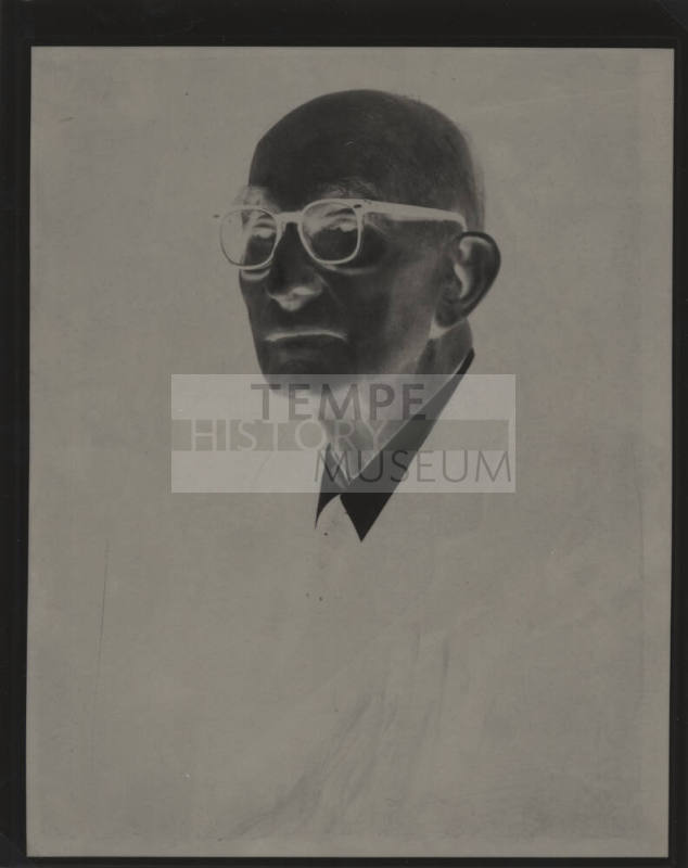 Portrait of Carl Hayden - negative on plastic